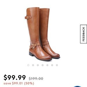 EUC Naturalizer wide calf tall boots